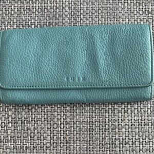 Elegant Teal Leather Wallet